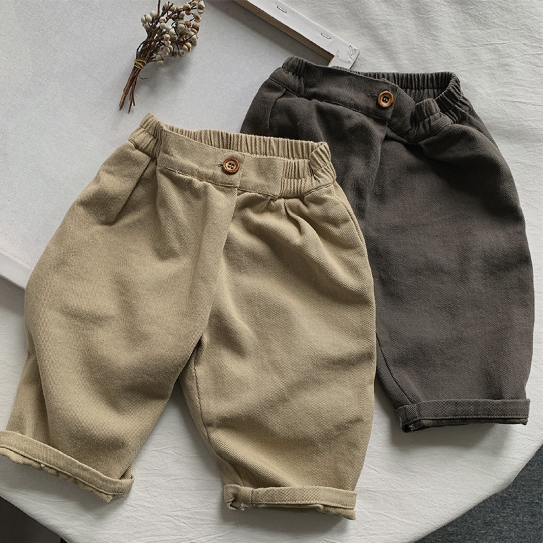 Casual Cotton Pants - Grey