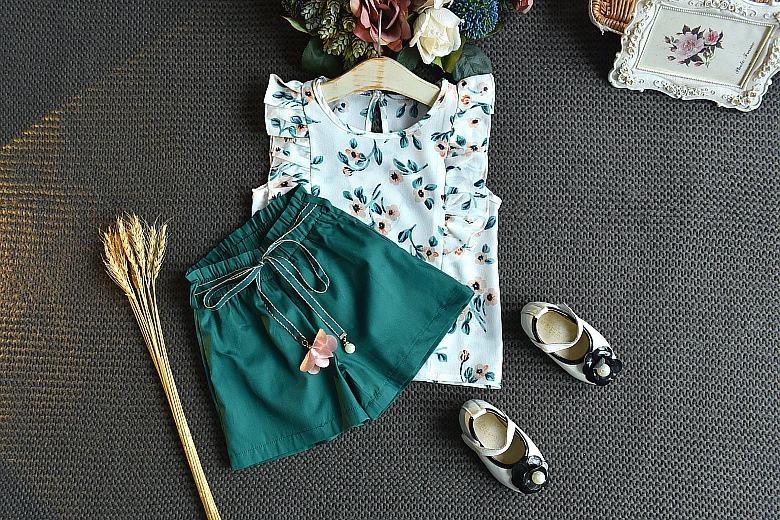 Shop Baby Girl 2- Piece Shorts Sets for Summer at Lullaby Threads Online