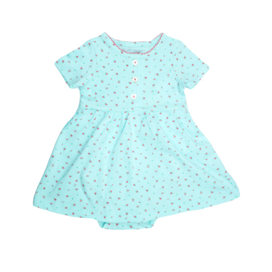 2-Piece Baby Girl's Long Sleeve Pink Butterfly Coat and Floral Dress