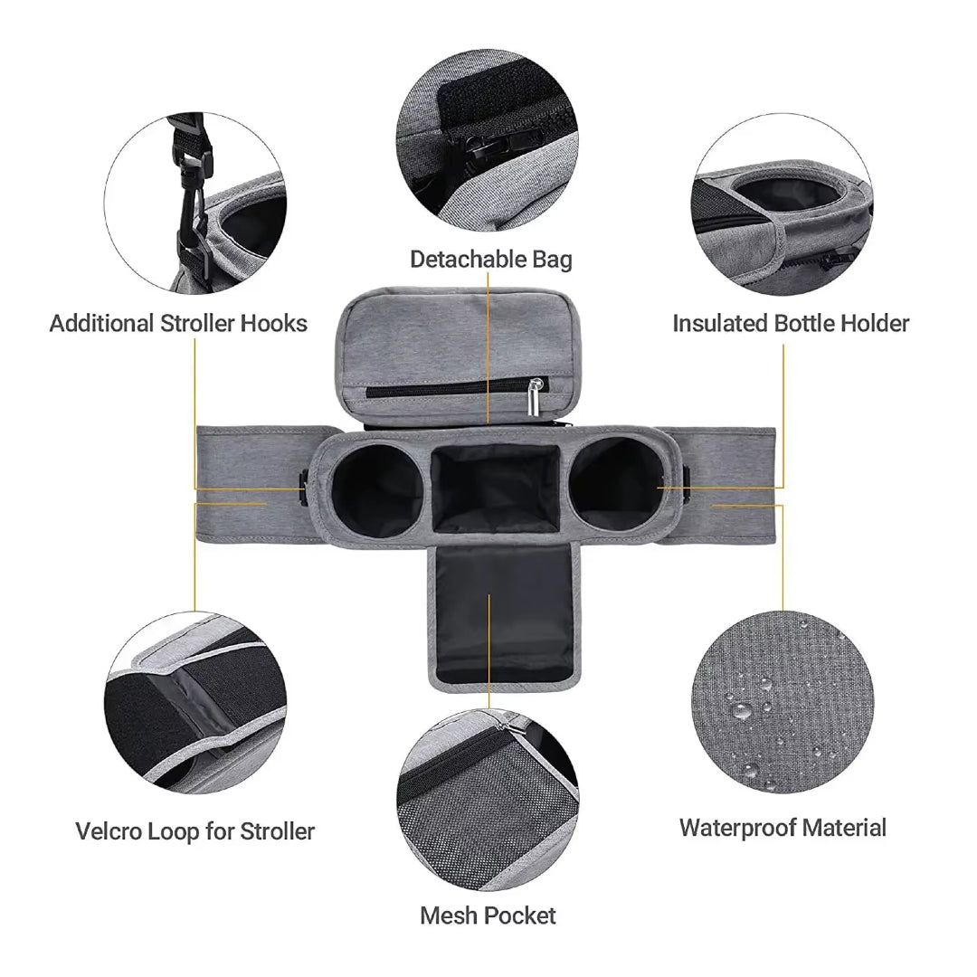 Baby Stroller Storage Large Capacity Travel Hanging Bag Mummy Bag Phone Bottle Holder Pram Diaper Bags Baby Stroller Accessories