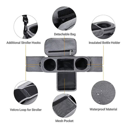 Baby Stroller Storage Large Capacity Travel Hanging Bag Mummy Bag Phone Bottle Holder Pram Diaper Bags Baby Stroller Accessories
