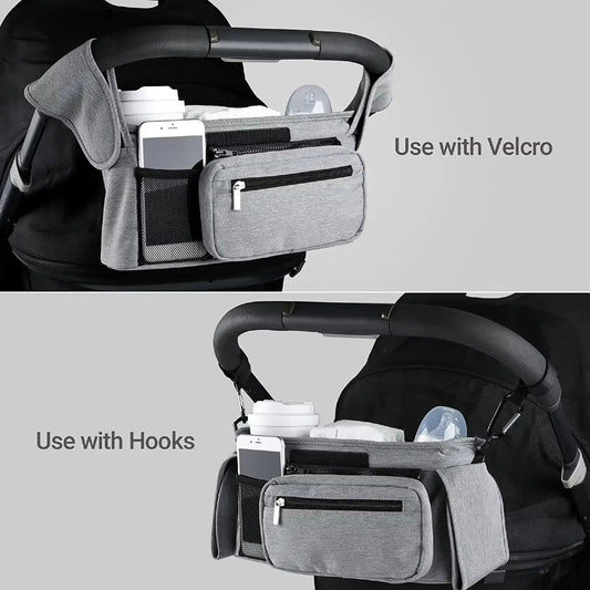 Baby Stroller Storage Large Capacity Travel Hanging Bag Mummy Bag Phone Bottle Holder Pram Diaper Bags Baby Stroller Accessories