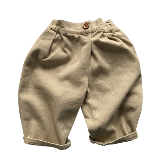 Casual Cotton Pants - Beige