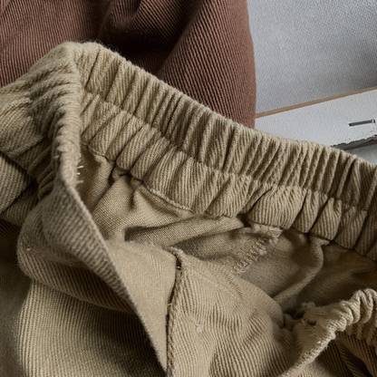 Casual Cotton Pants - Beige