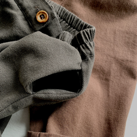 Casual Cotton Pants - Grey