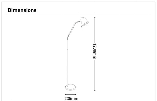 Hamzi Blue Floor Lamp for Baby Nursery | Soft Ambient Lighting for Calm Baby Rooms