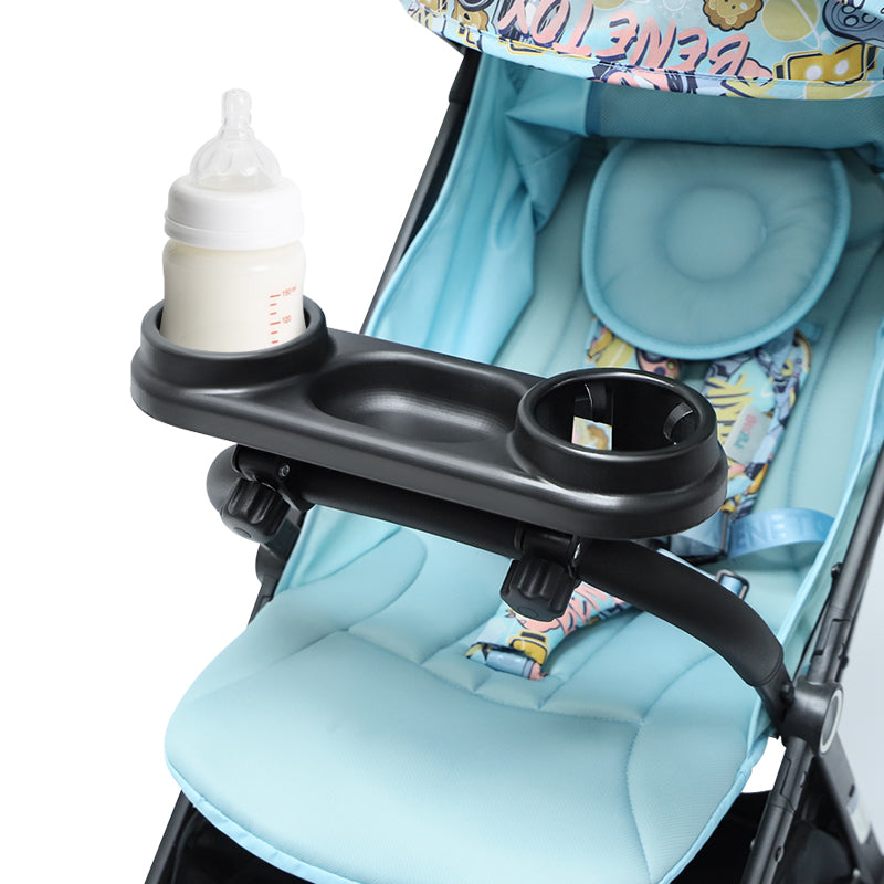 Universal Snack Tray Cup Holder for Baby Stroller Suitable for Most Strollers Armrest Bumper Handrail
