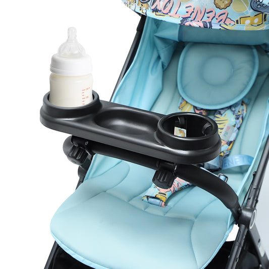 Universal Snack Tray Cup Holder for Baby Stroller Suitable for Most Strollers Armrest Bumper Handrail