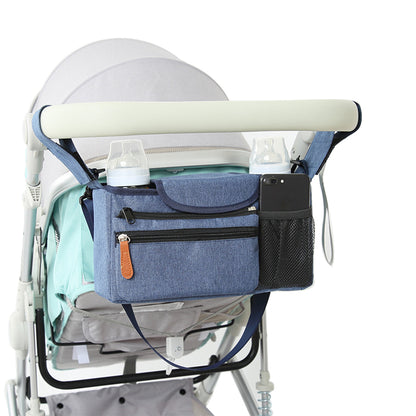 Baby Pram Caddy - Black Nursery Bag