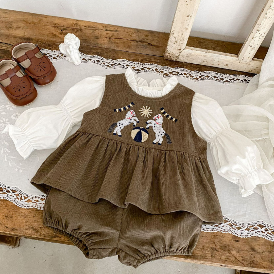 Little Circus Two-Piece Set - Brown