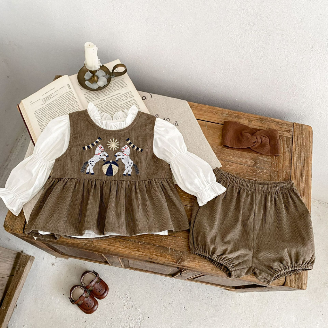 Little Circus Two-Piece Set - Brown