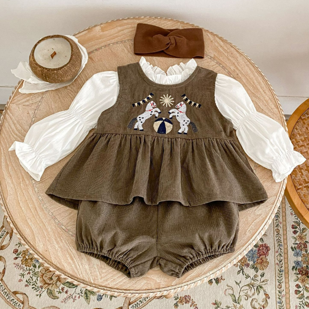 Little Circus Two-Piece Set - Brown