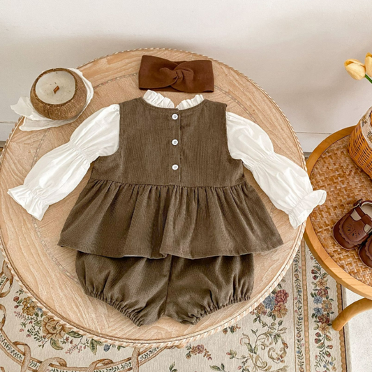Little Circus Two-Piece Set - Brown