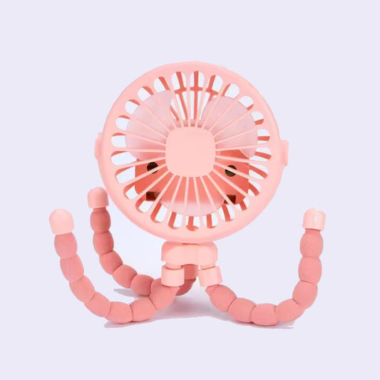 Baby Stroller Mini Fan - Pink