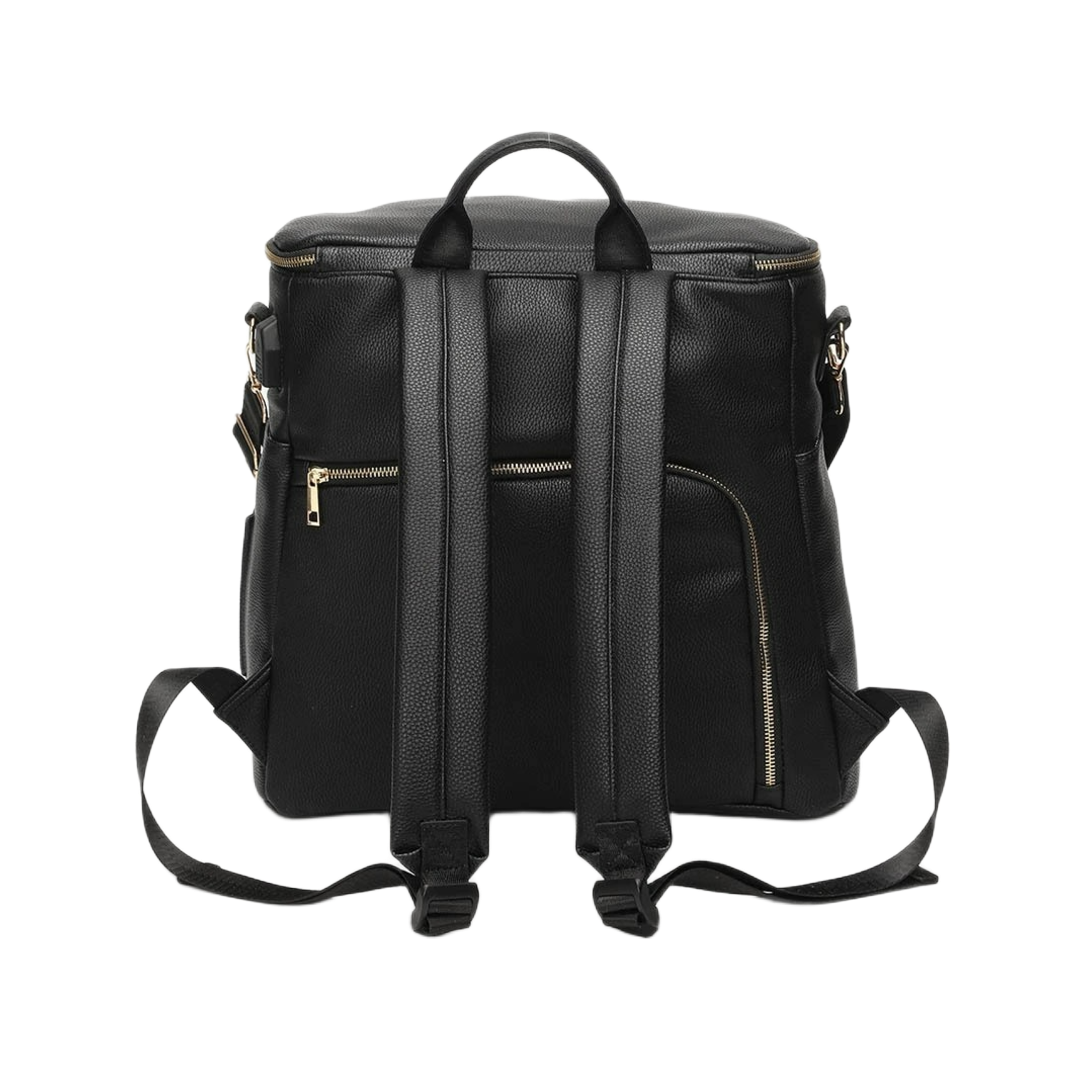 Chic Diaper Mum Backpack – Black