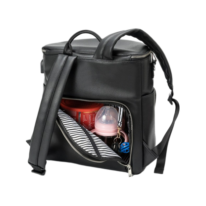 Chic Diaper Mum Backpack – Black