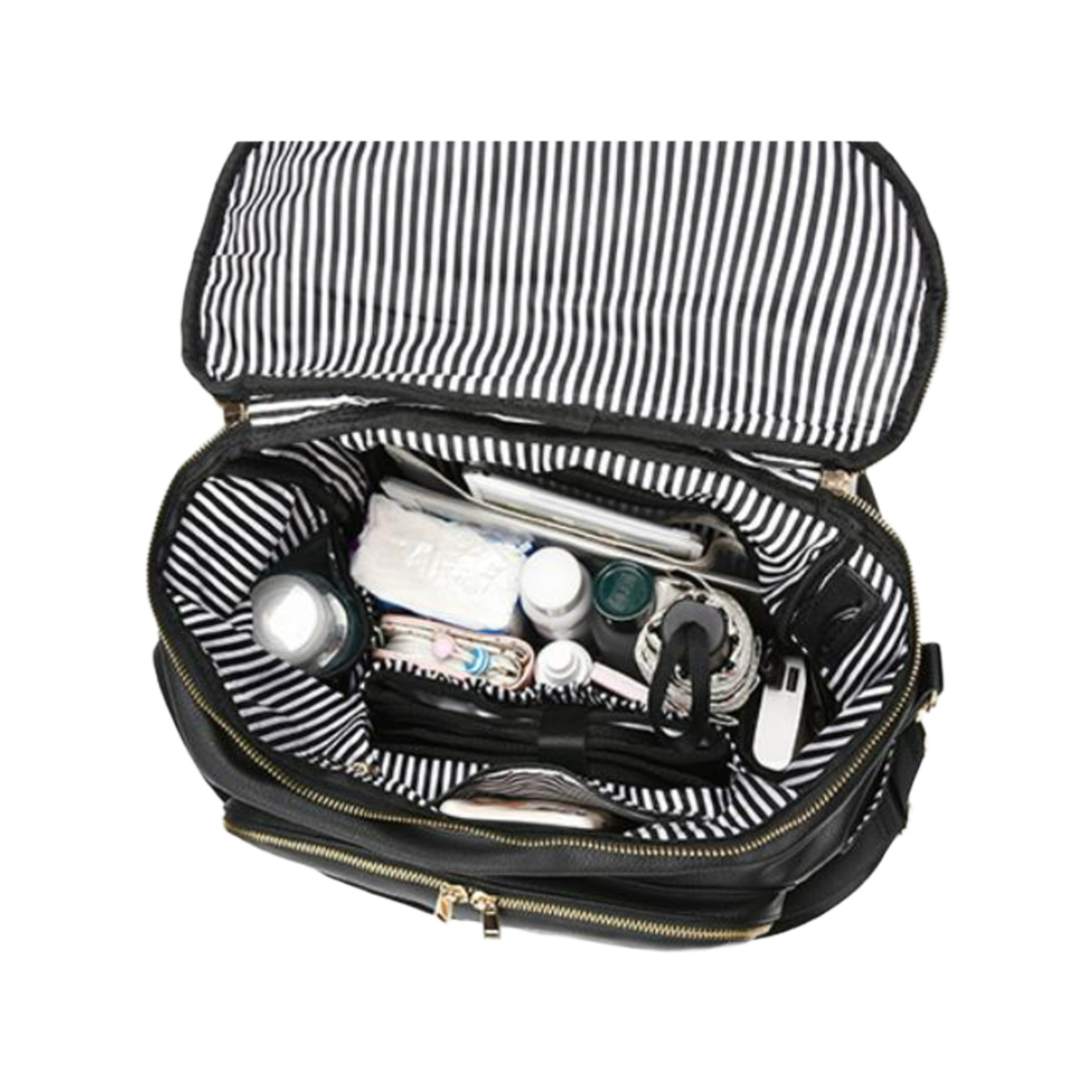 Chic Diaper Mum Backpack – Black