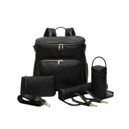 Chic Diaper Mum Backpack – Black