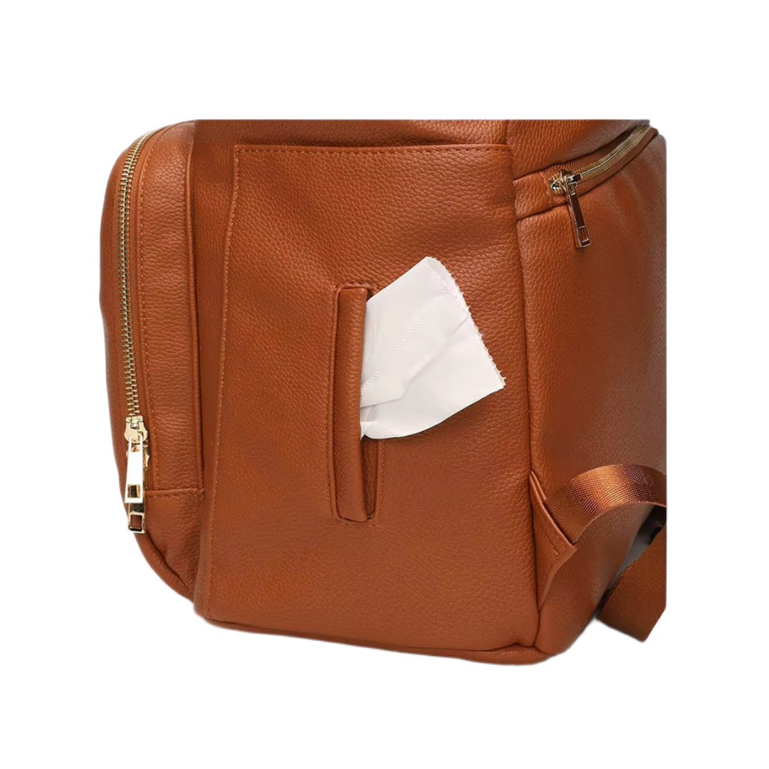 Chic Diaper Mum Backpack – Tan