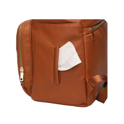 Chic Diaper Mum Backpack – Tan