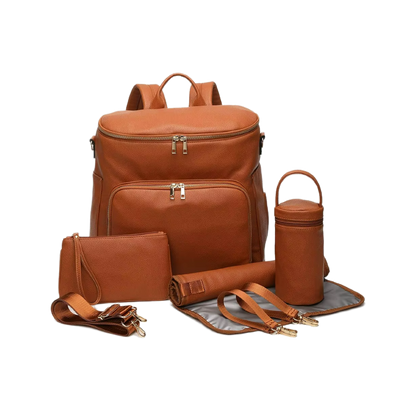 Chic Diaper Mum Backpack – Tan
