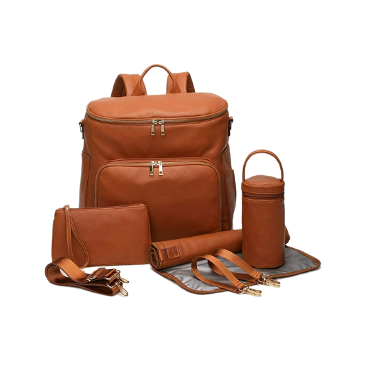 Chic Diaper Mum Backpack – Tan