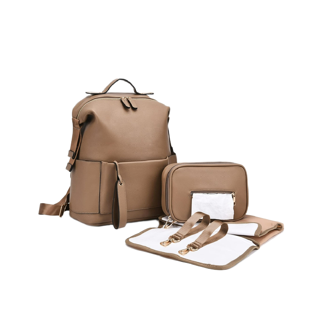 Diaper Bag & Backpack Set – Khaki