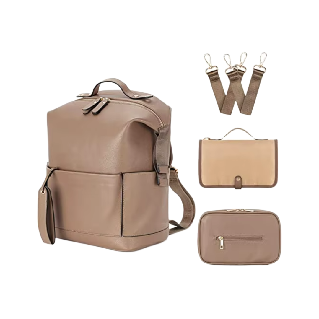Diaper Bag & Backpack Set – Khaki