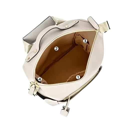 Diaper Bag & Backpack Set – White Lux