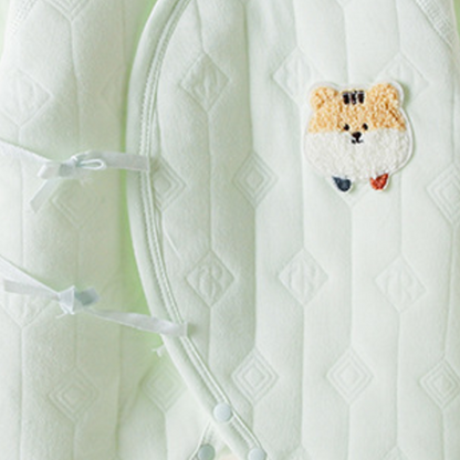 Tiger Embroidery Romper - Green
