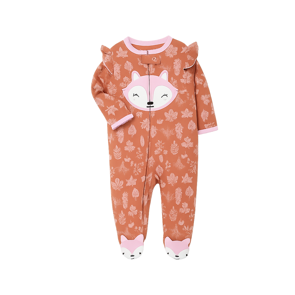 Children's onesie with fox design