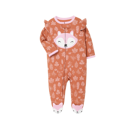 Children's onesie with fox design