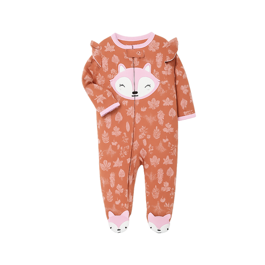 Children's onesie with fox design